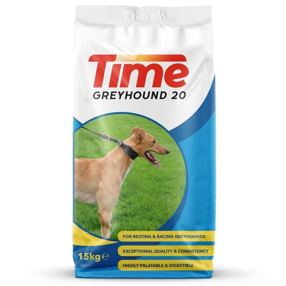 Time Greyhound 20 Complete Greyhound Dog Food 15Kg