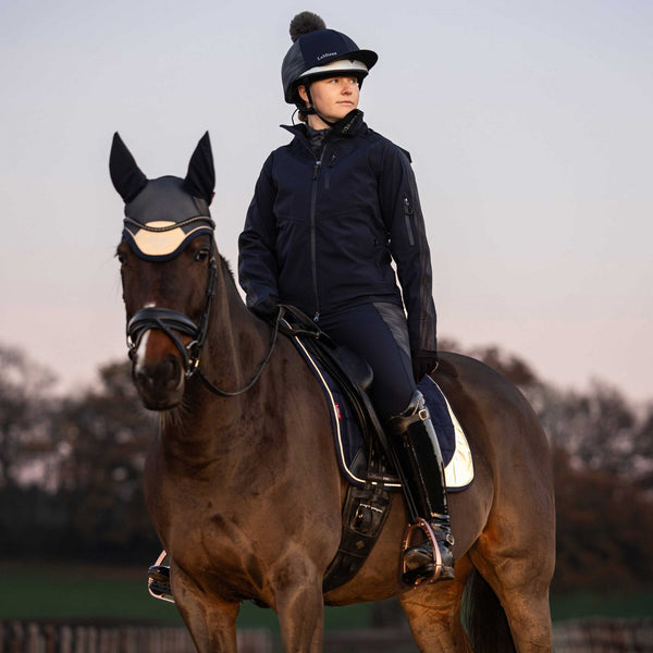 LeMieux Reflective Dressage Square Navy Large