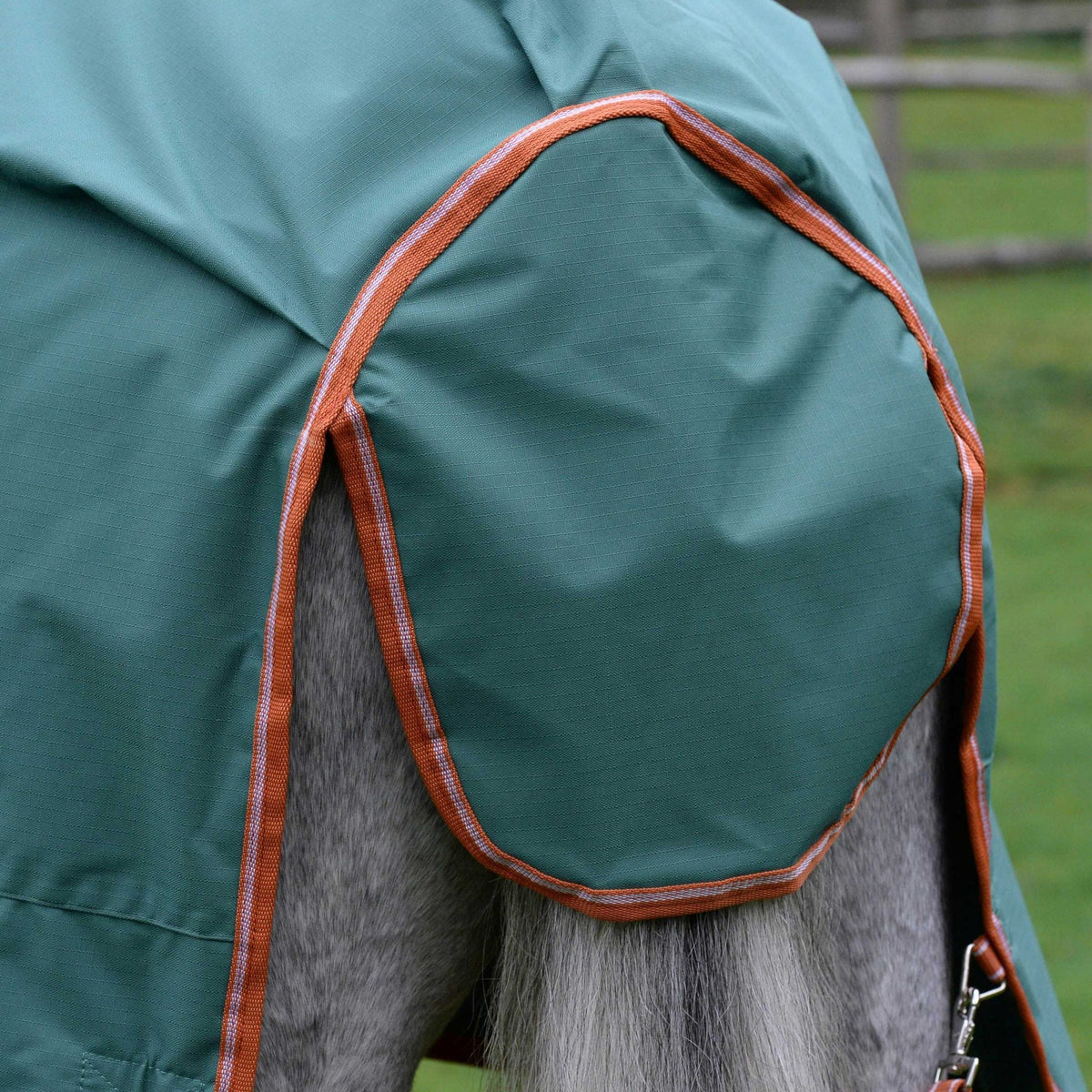 Weatherbeeta Comfitec Tyro Turnout Rug Standard Neck Green/ Orange 50g