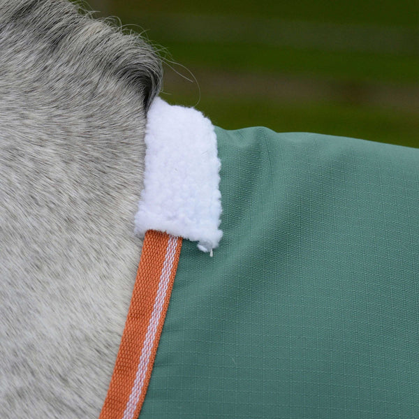 Weatherbeeta Comfitec Tyro Turnout Rug Standard Neck Green/ Orange 50g