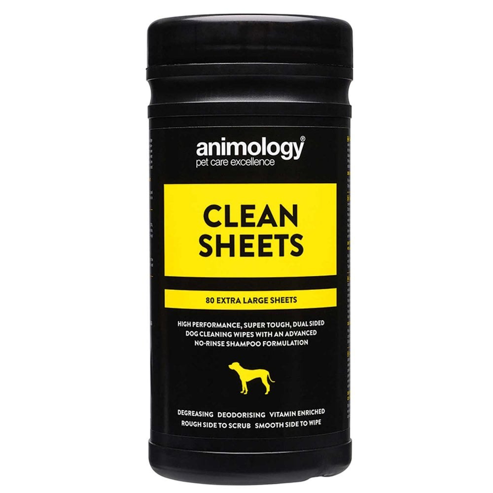 Animology Clean Sheets 80pk - Dog Wipes