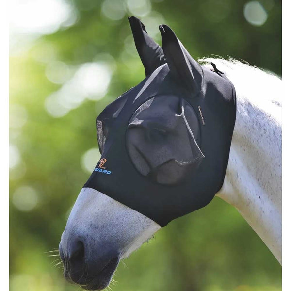 Shires Flyguard Pro Stretch Fly Mask Black