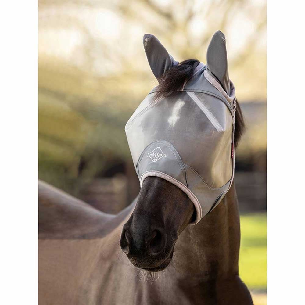 LeMieux Armour Shield Pro Half Fly Mask Grey