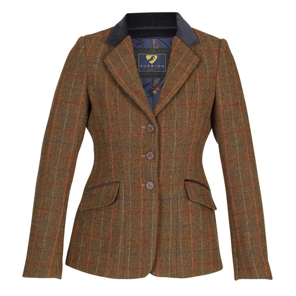 Aubrion Saratoga Ladies Showing Jacket Rust Check