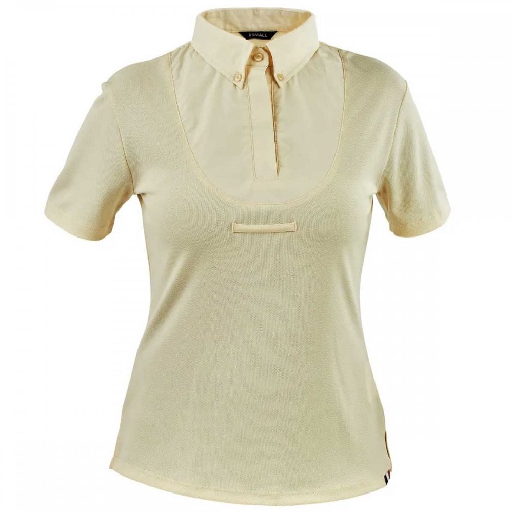 Aubrion Ladies Short Sleeve Tie Shirt Yellow