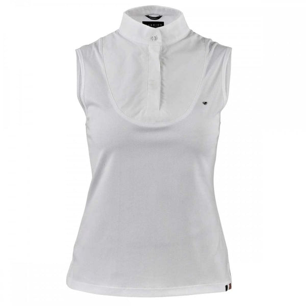 Aubrion Ladies Sleeveless Stock Shirt White
