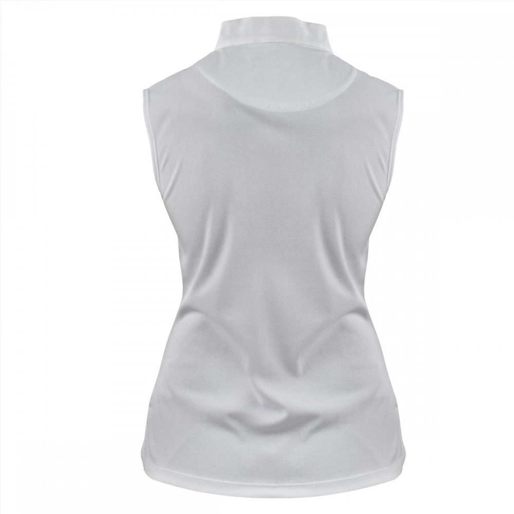 Aubrion Ladies Sleeveless Stock Shirt White