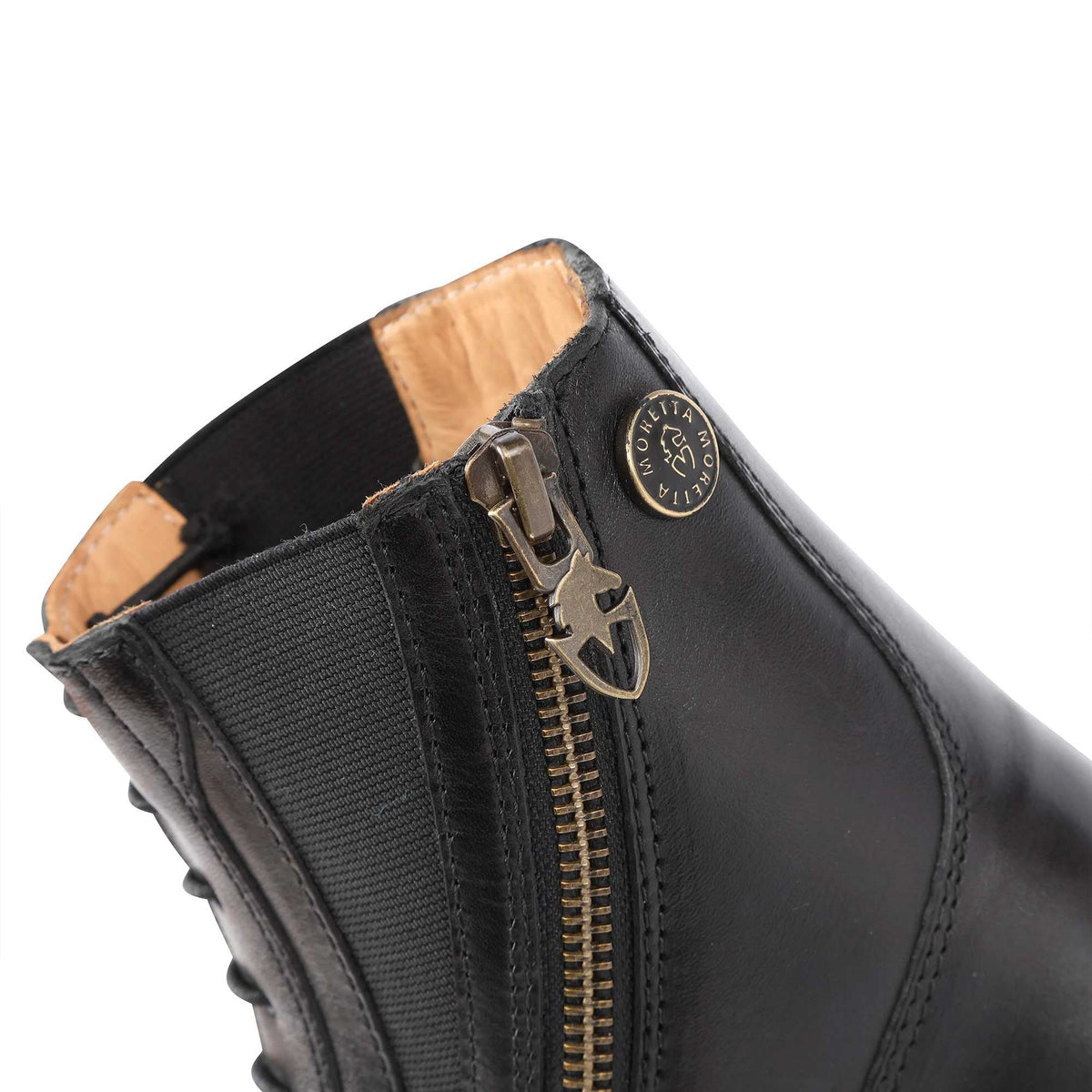 Shires Moretta Alessia Leather Paddock Boots Black
