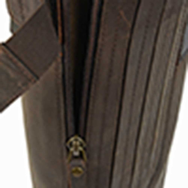 Woodland Harper Back Zip Country Boots Waxy Brown