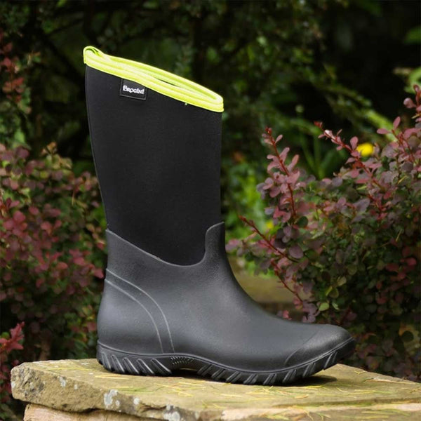 Brogini Belmount Muck Boots Black Lime