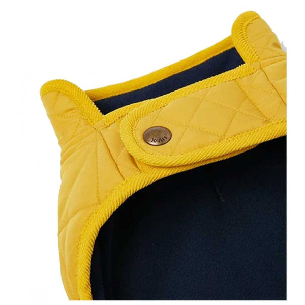 Joules Antique Gold Quilted Dog Coat