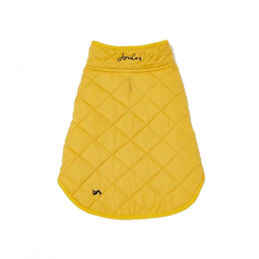 Joules Antique Gold Quilted Dog Coat