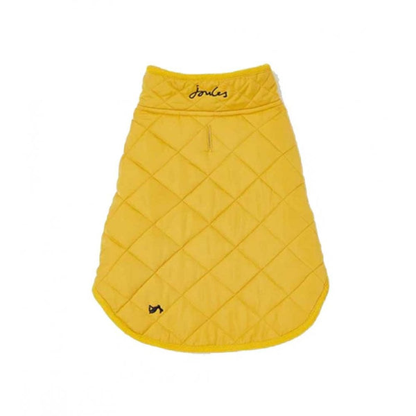 Joules Antique Gold Quilted Dog Coat