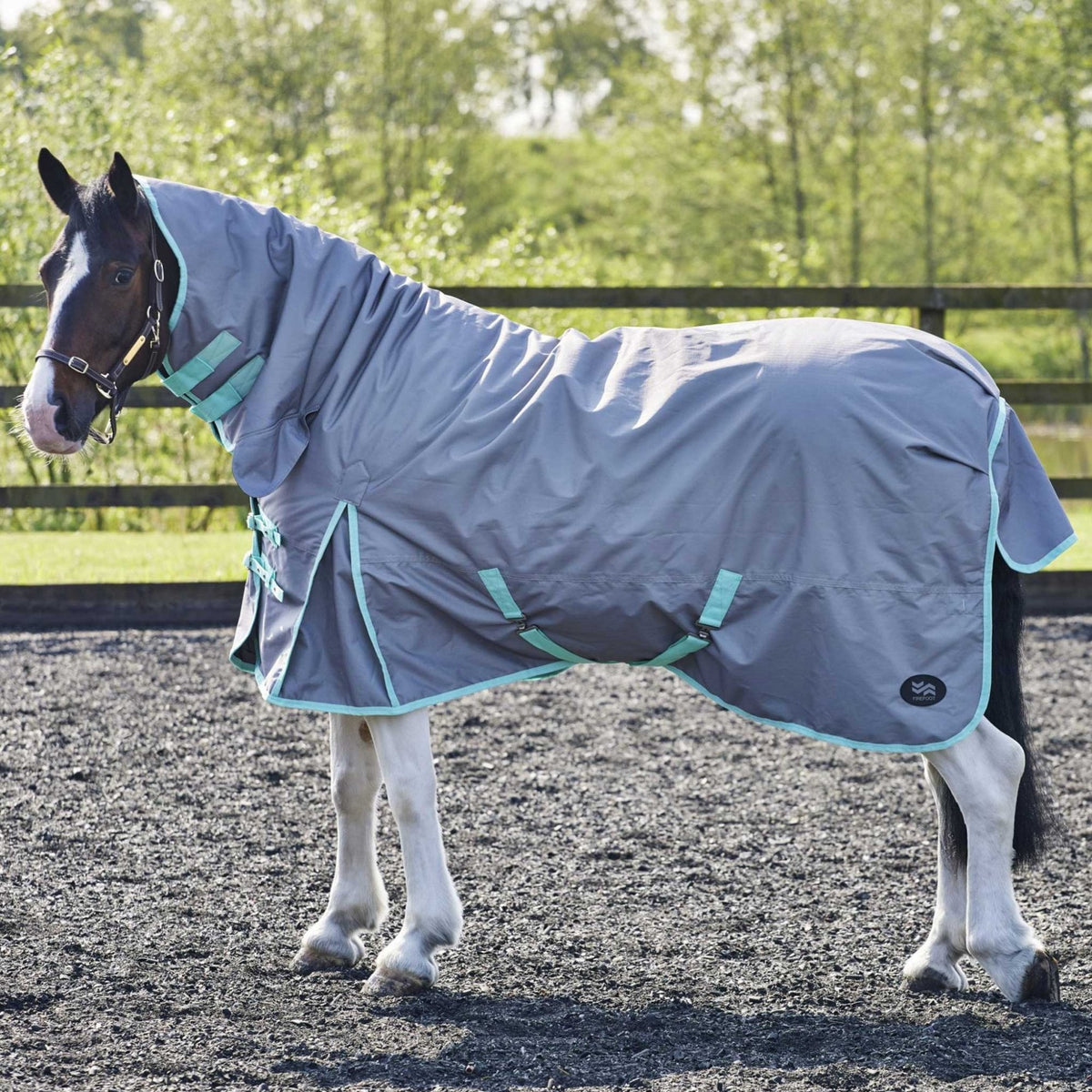 Firefoot Fixed Neck Turnout Rug 200g Grey/Sage