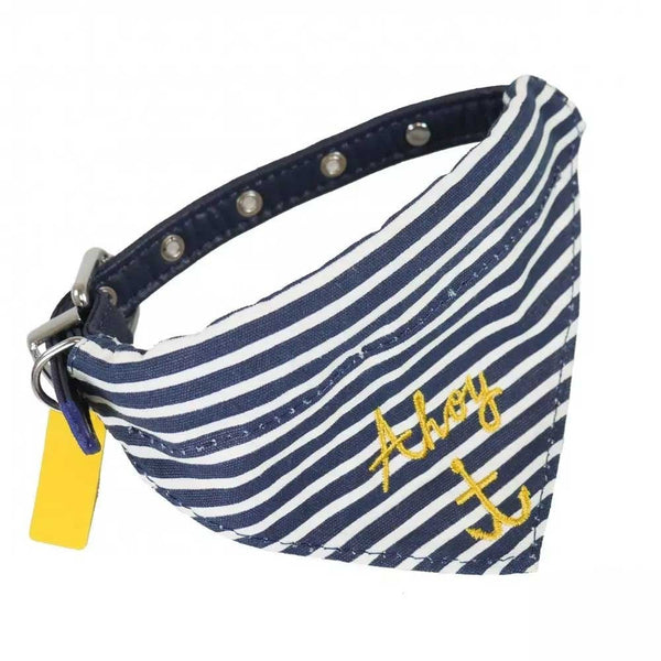 Joules Nautical Dog Collar & Neckerchief