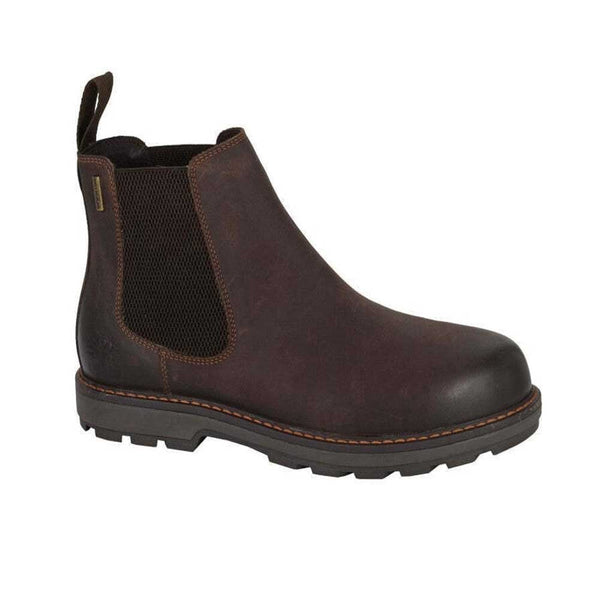 Woodland Waterproof Twin Gusset Dealer Boots Waxy Brown