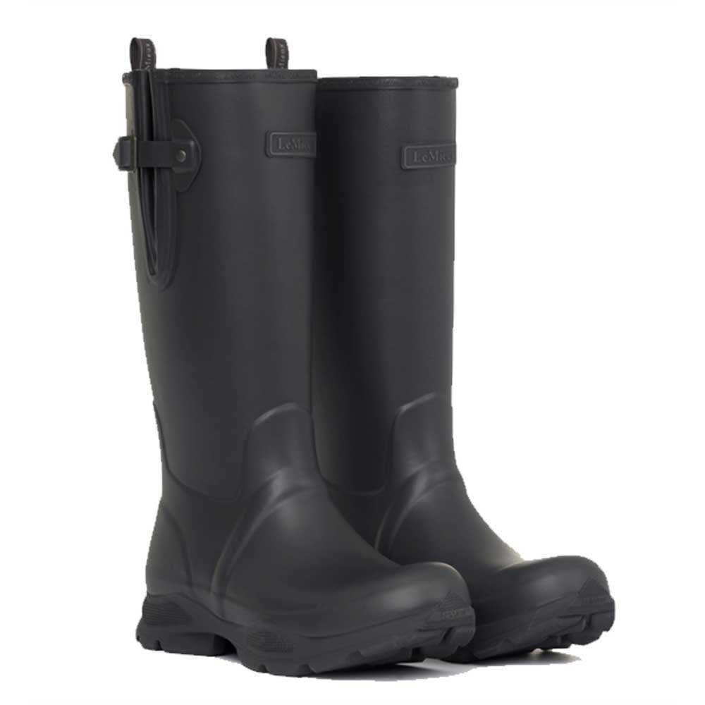 LeMieux Mens Ultra Stride Wellingtons Black Size