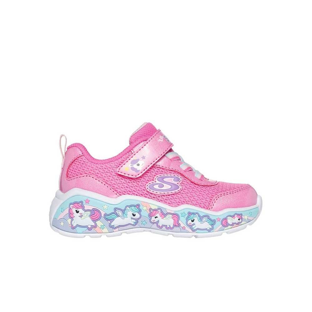 Skechers Play Scene Fun Squad Kids Trainers Pink
