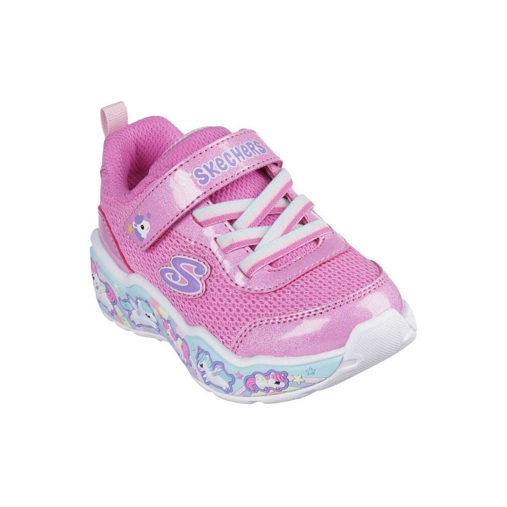 Skechers Play Scene Fun Squad Kids Trainers Pink