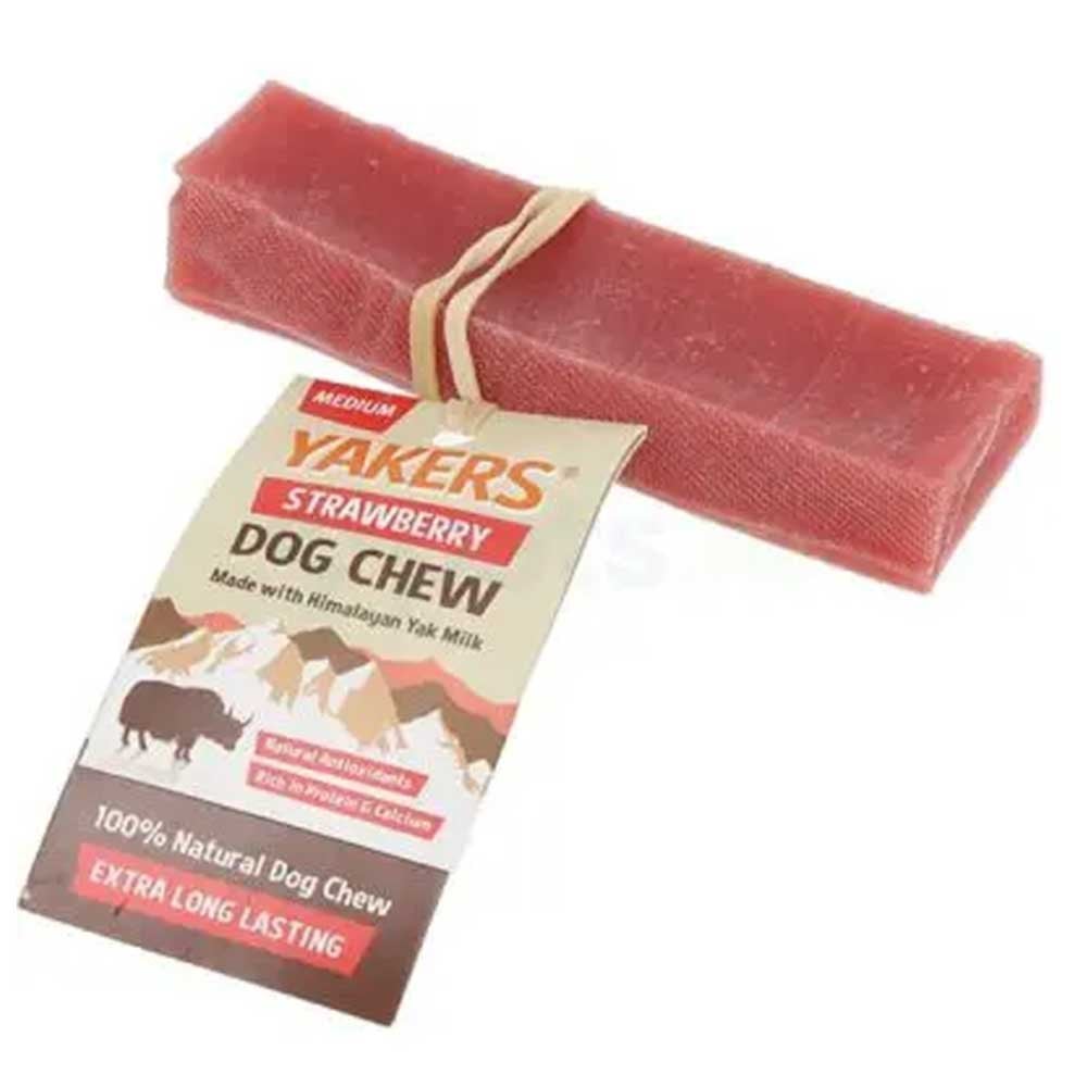 Yakers Strawberry Dog Chew