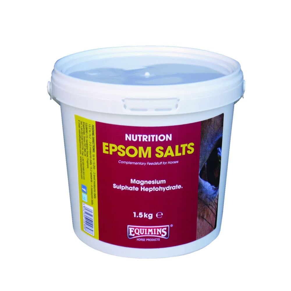 Equimins Epsom Salts 1.5Kg - Magnesium Sulphate Horse Supplement