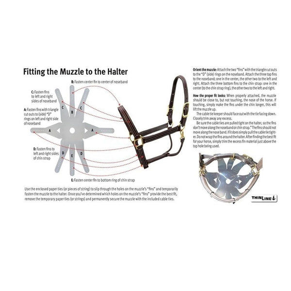 ThinLine Flexible Grazing Muzzle 3.5cm Hole