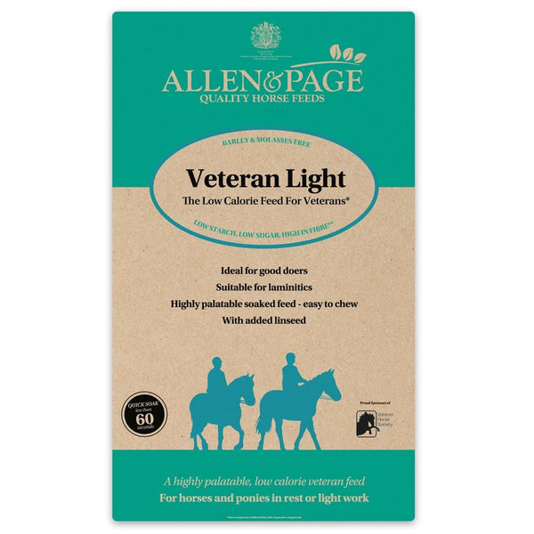 Allen & Page Veteran LIGHT 20Kg - Horse Feed