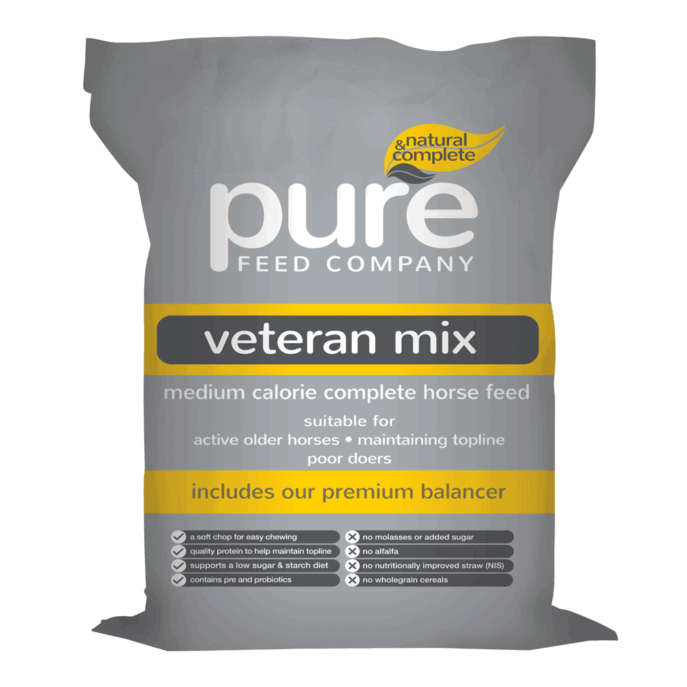 Pure Feed Company Pure Veteran Mix 15Kg Horse Feed (CHOP)