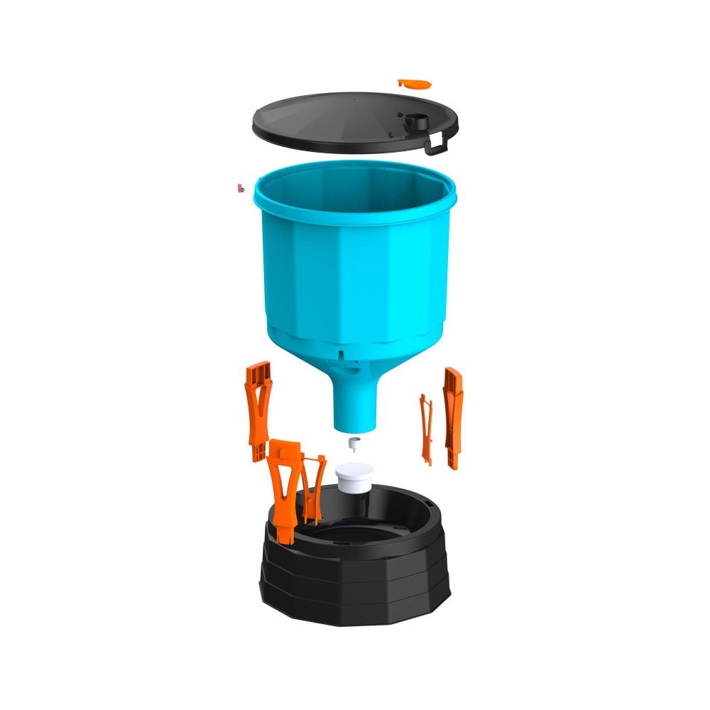 Free Range Poultry Silo Drinker 35Ltr