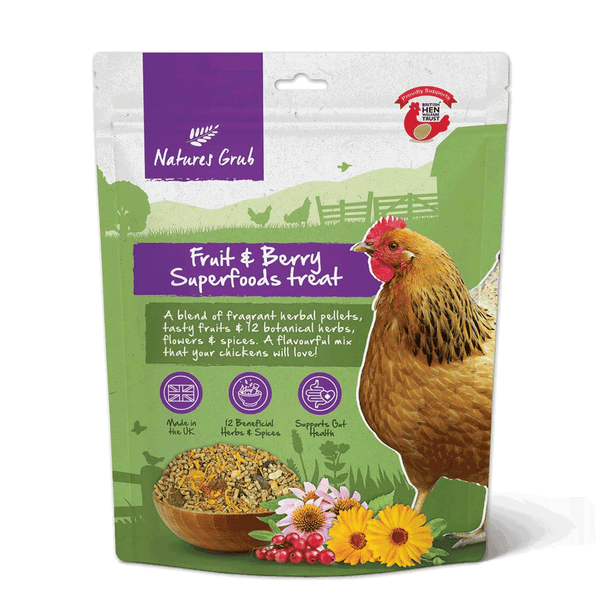 Natures Grub Fruit & Berry Superfood Poultry Treat 600g