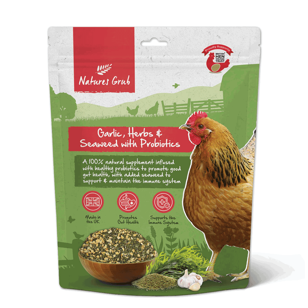 Natures Grub Garlic, Herbs & Seaweed with Probiotics 300g