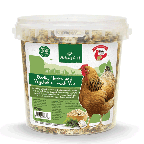 Natures Grub Garlic, Herbs & Vegetable Treat Mix 600g
