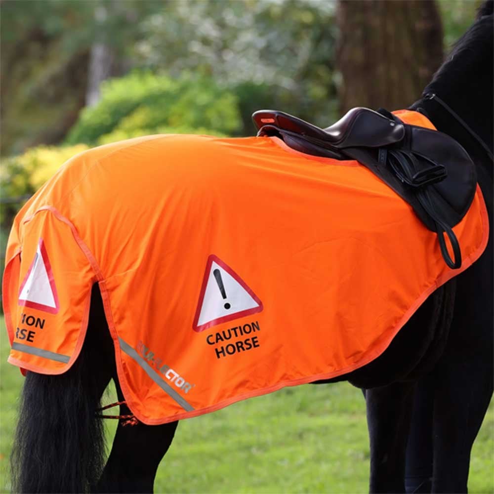 Shires Equi Flector Mesh Exercise Sheet Orange