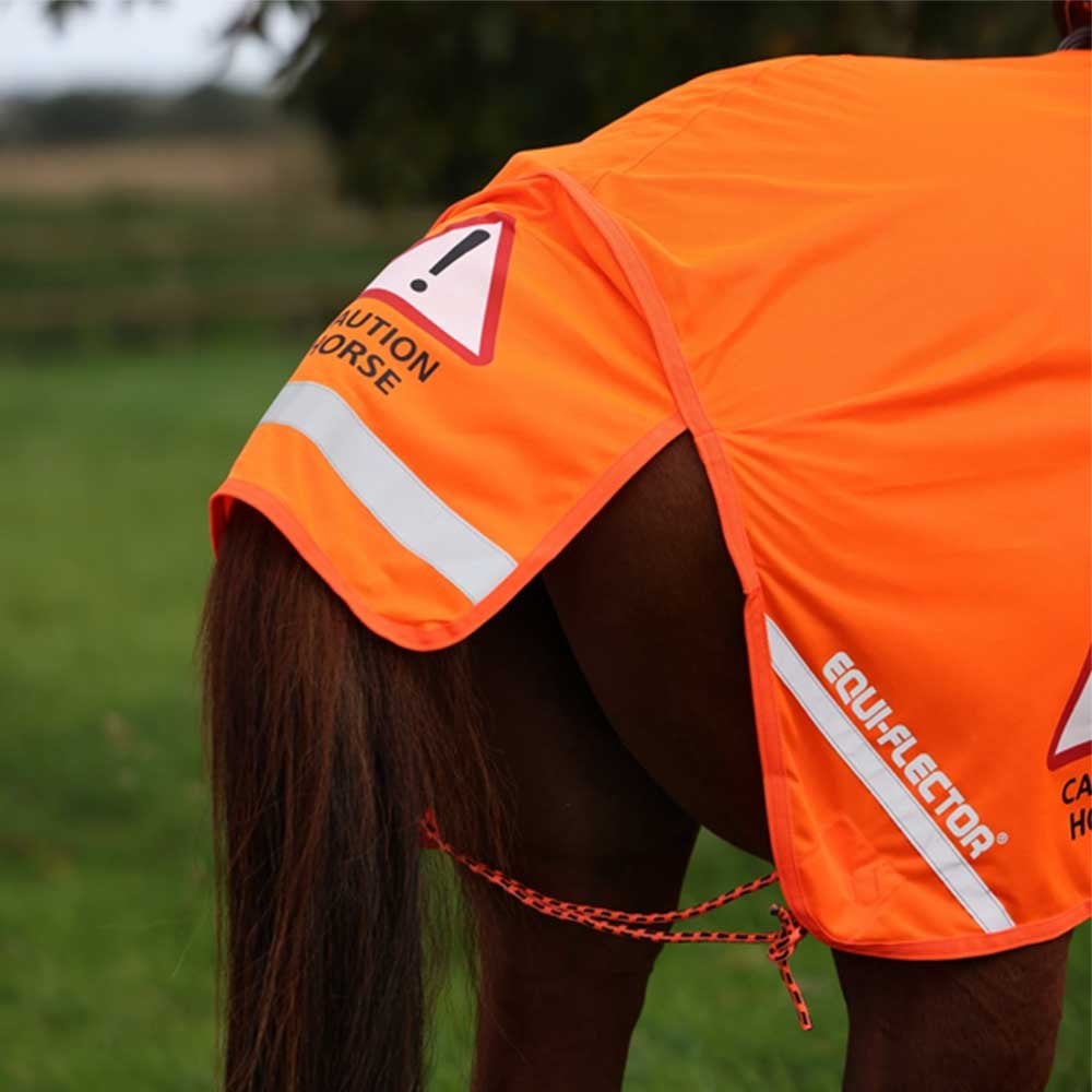 Shires Equi Flector Mesh Exercise Sheet Orange