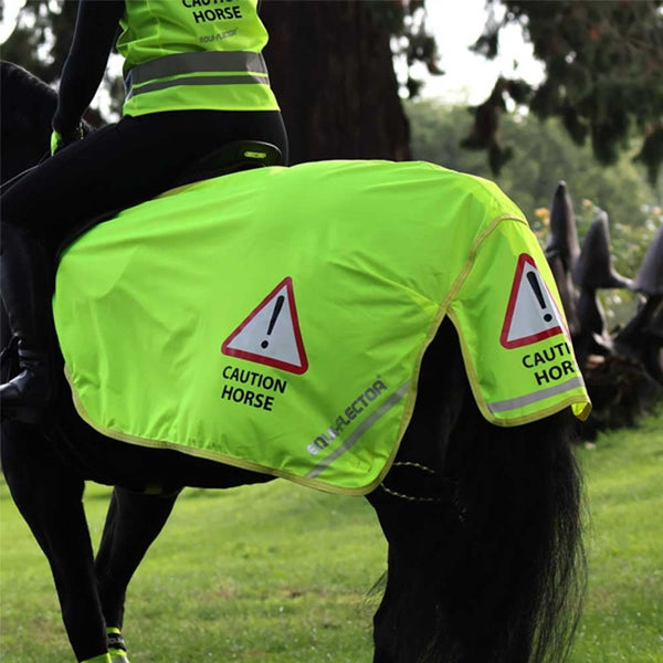 Shires Equi-Flector Mesh Exercise Sheet Yellow