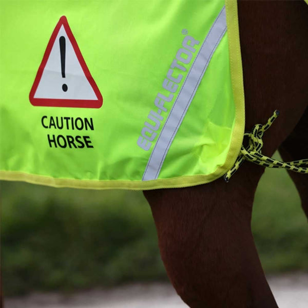 Shires Equi-Flector Mesh Exercise Sheet Yellow