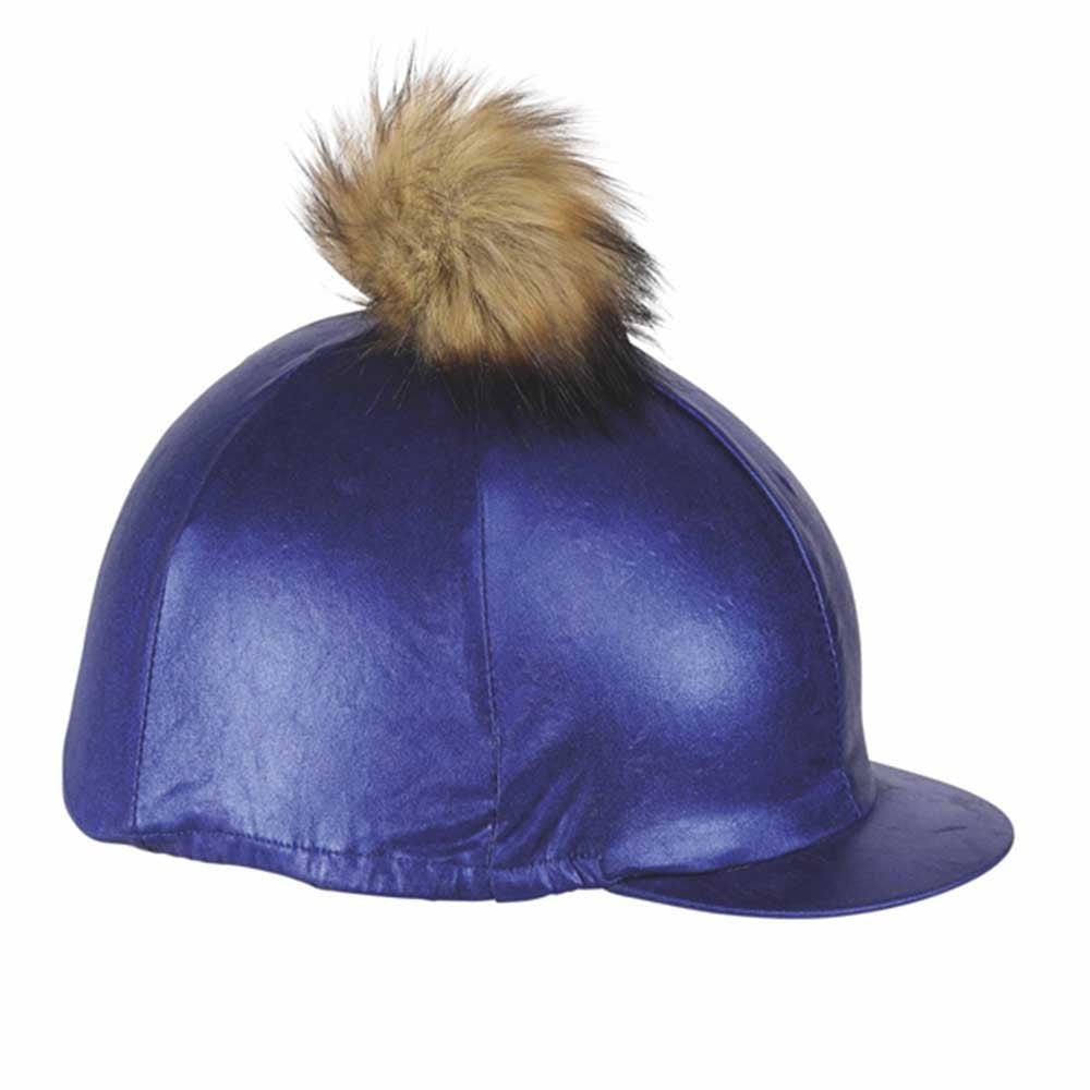 Shires Metallic Hat Cover Blue