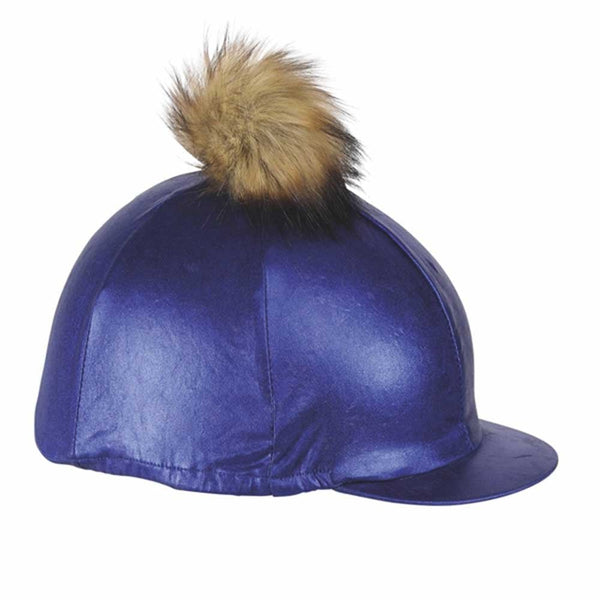 Shires Metallic Hat Cover Blue