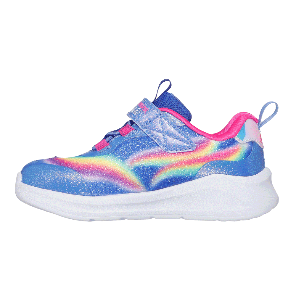 Skechers Light Unicorn Chaser Kids Trainers Blue Sparkle