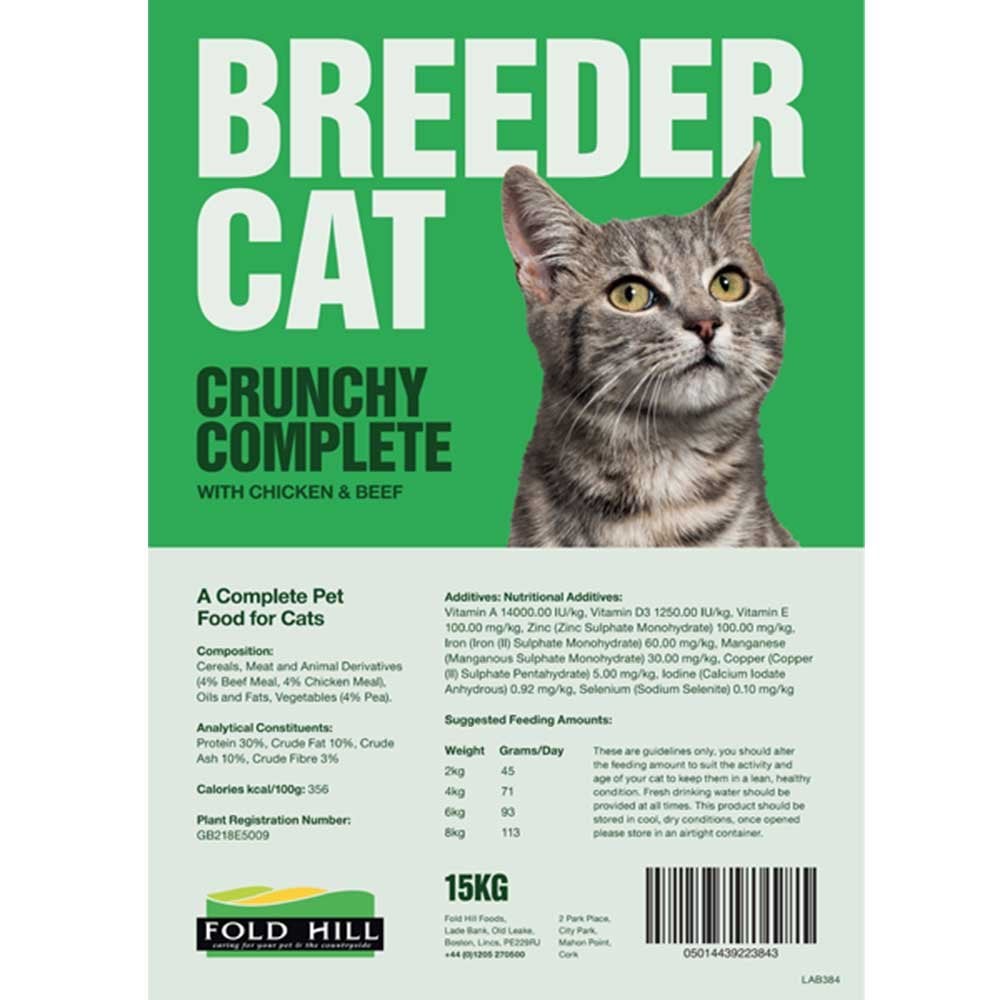 Breederpack Crunchy Complete Cat Biscuit 15Kg