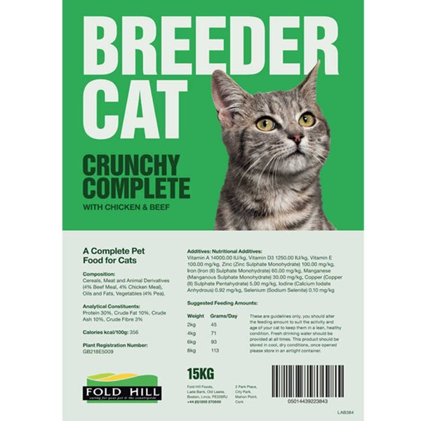 Breederpack Crunchy Complete Cat Biscuit 15Kg