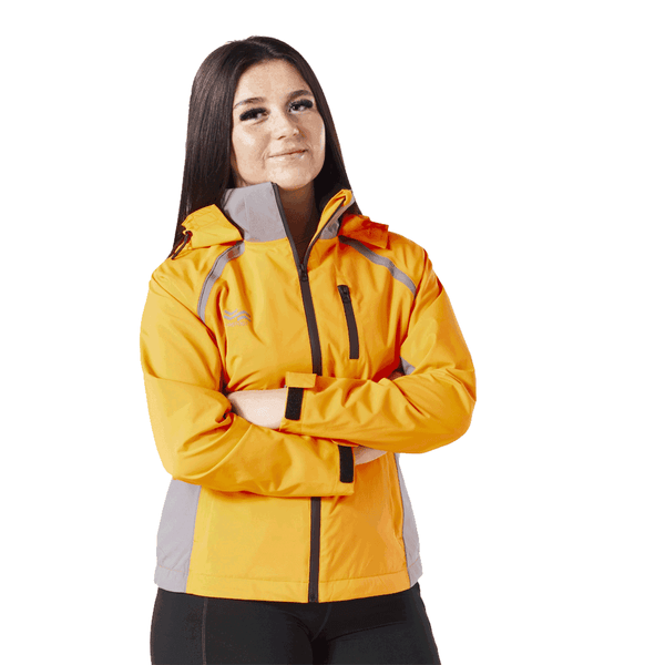 Firefoot Waterproof Ladies Fleece Lined Jacket Orange