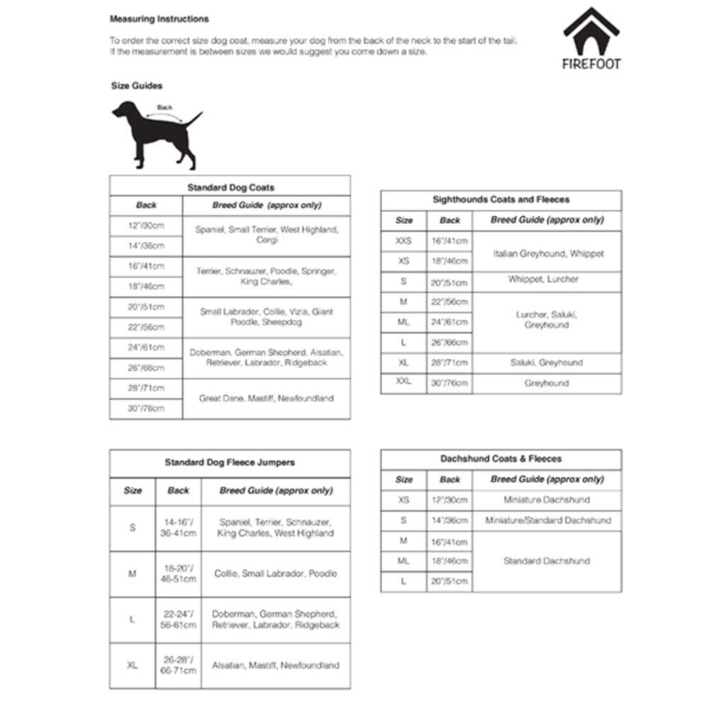 Firefoot Outdoor Dog Coat Fleece Lining