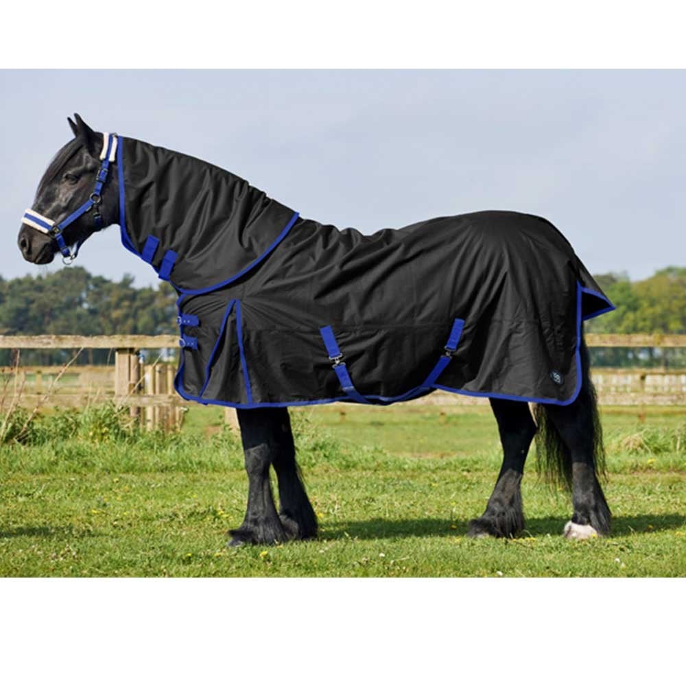 Firefoot Detachable Neck Turnout Rug 100g Black/Blue
