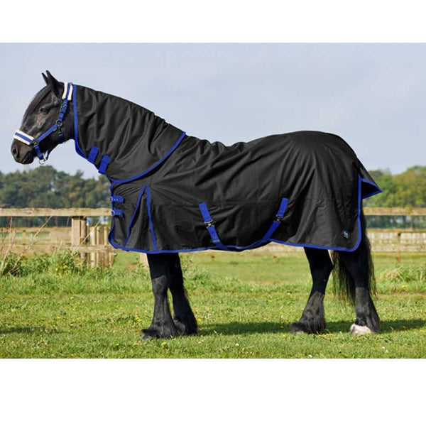 Firefoot Detachable Neck Turnout Rug 100g Black/Blue