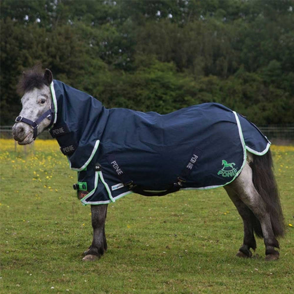 Gallop Ponie DURAproof Lightweight Combo Turnout Navy/Green 0g
