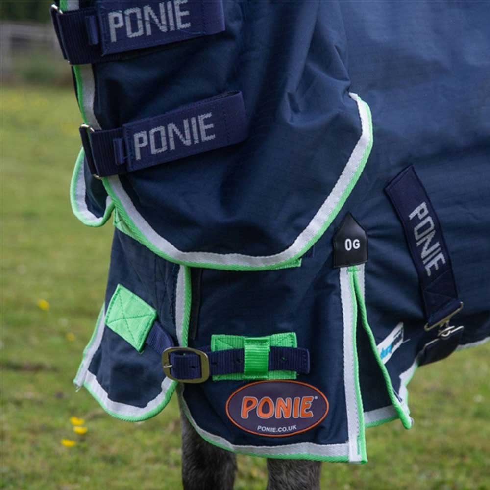 Gallop Ponie DURAproof Lightweight Combo Turnout Navy/Green 0g