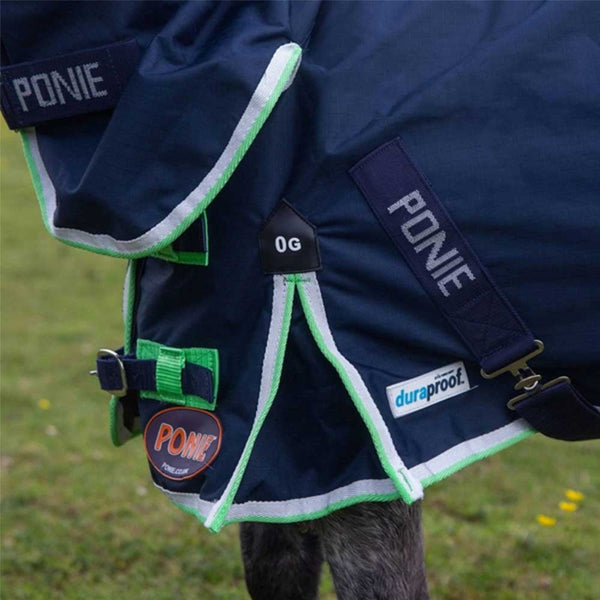 Gallop Ponie DURAproof Lightweight Combo Turnout Navy/Green 0g
