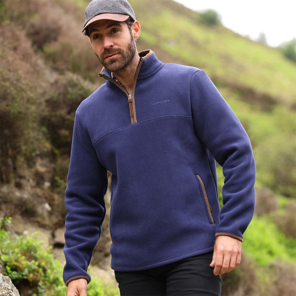 Aubrion Half Zip Mens Fleece Navy