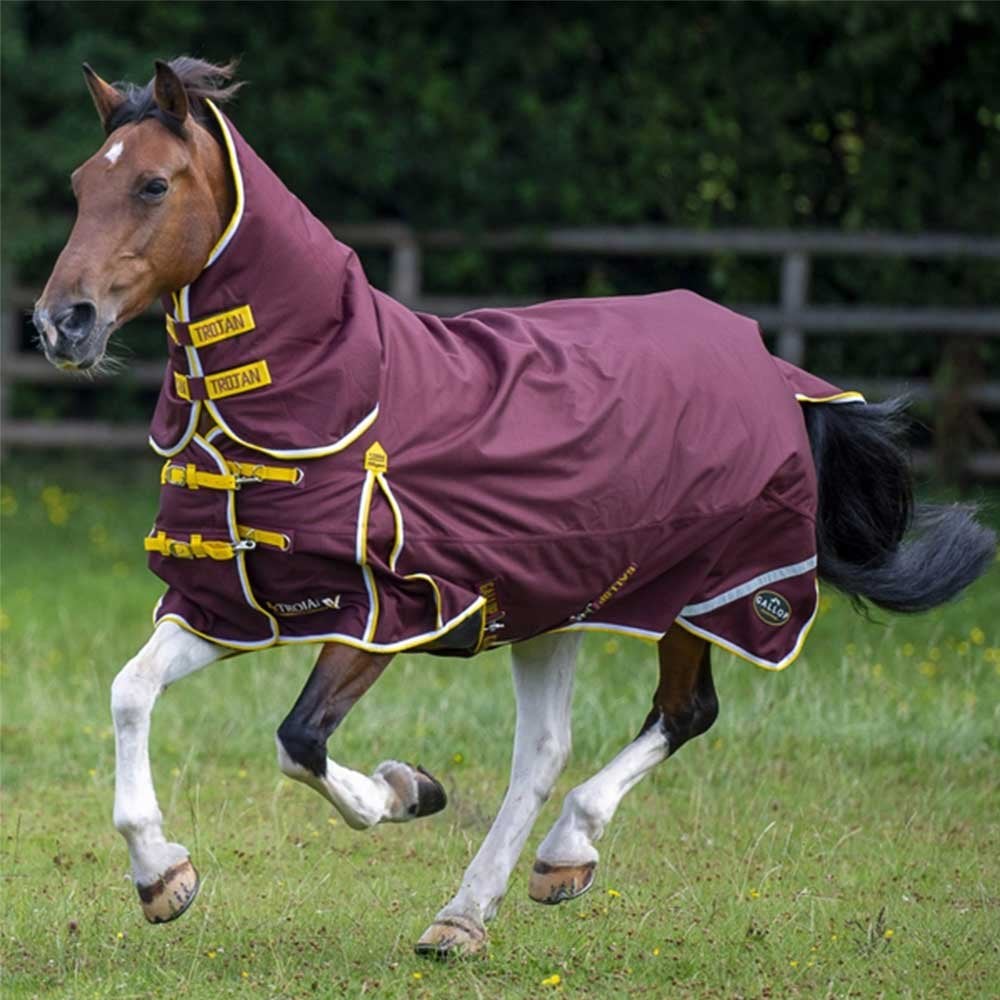 Gallop Trojan Xtra DURAproof Combo Turnout Burgundy/Yellow 200g
